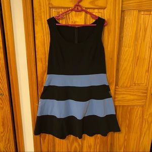 Black and Blue Strip Dress